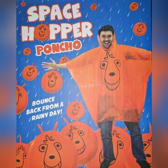 Space Hopper Rain Poncho - Picture 1 of 2